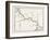 Map of the Panama Railroad, Panama, 1870s-null-Framed Giclee Print