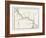 Map of the Panama Railroad, Panama, 1870s-null-Framed Giclee Print