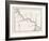 Map of the Panama Railroad, Panama, 1870s-null-Framed Giclee Print