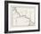 Map of the Panama Railroad, Panama, 1870s-null-Framed Giclee Print