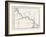 Map of the Panama Railroad, Panama, 1870s-null-Framed Giclee Print