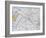 Map of the Paris Metro, 1989-null-Framed Giclee Print