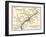 Map of the Philadelphia Area, Valley Forge, and the Brandywine-null-Framed Giclee Print