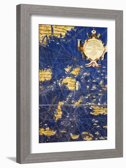 Map of the Philippines, from the "Sala Delle Carte Geografiche" circa 1570-Egnazio Danti-Framed Giclee Print