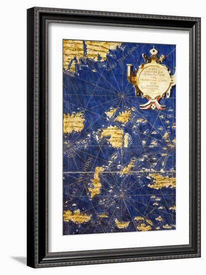 Map of the Philippines, from the "Sala Delle Carte Geografiche" circa 1570-Egnazio Danti-Framed Giclee Print