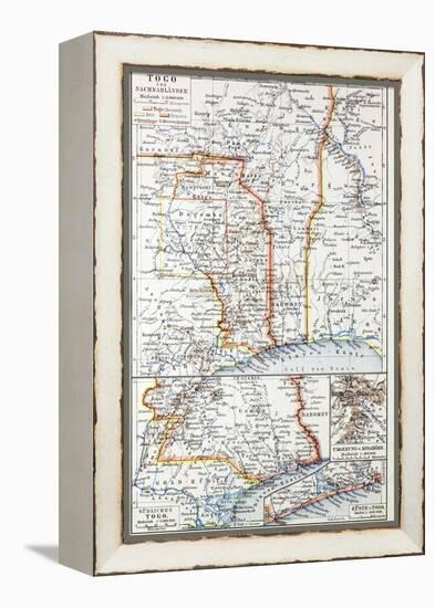 Map of the Republic of Togo, 1899-null-Framed Premier Image Canvas