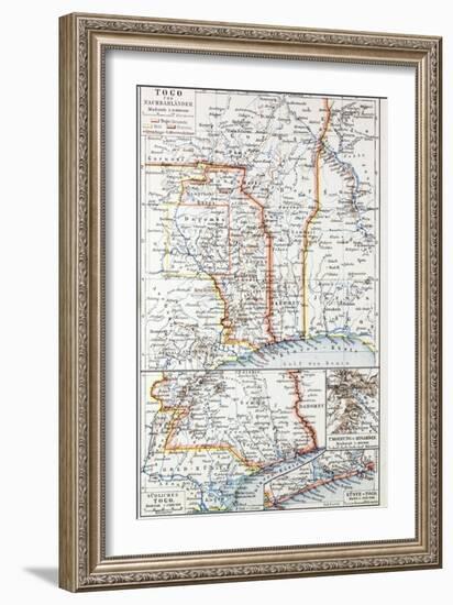 Map of the Republic of Togo, 1899-null-Framed Giclee Print