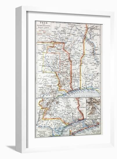 Map of the Republic of Togo, 1899-null-Framed Giclee Print