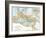 Map of the Roman Empire, 2nd Century Ad-null-Framed Giclee Print
