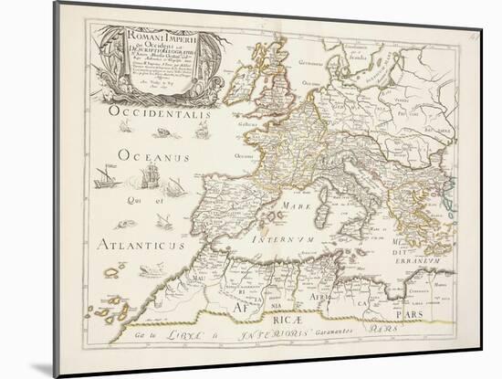 Map of the Roman Empire, C.1675-76-Nicolas Sanson D'abbeville-Mounted Giclee Print