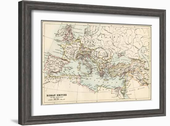 Map of the Roman Empire in the Third Century-null-Framed Giclee Print