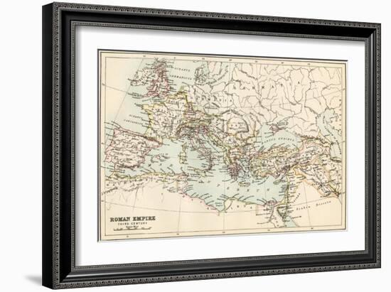 Map of the Roman Empire in the Third Century-null-Framed Giclee Print