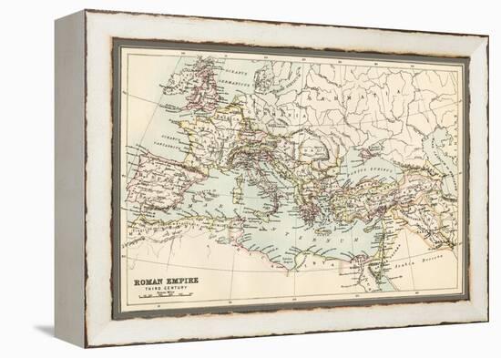 Map of the Roman Empire in the Third Century-null-Framed Premier Image Canvas