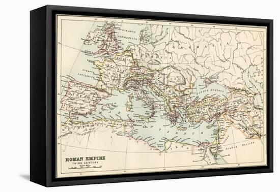 Map of the Roman Empire in the Third Century-null-Framed Premier Image Canvas