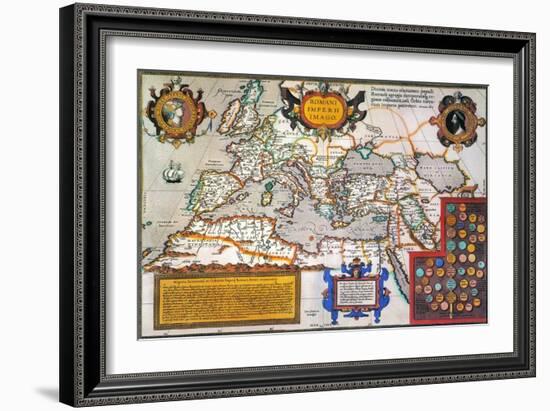 Map Of The Roman Empire-Abraham Oertel-Framed Giclee Print