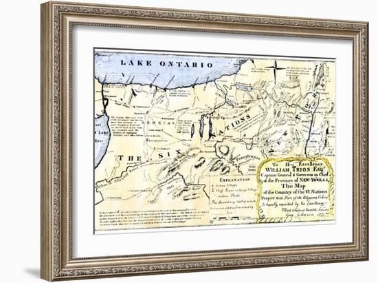 Map of the Six Iroquois Nations in Pennsylvania and New York, 1771-null-Framed Giclee Print