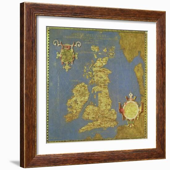 Map of the Sixteenth Century British Isles, from the "Sala Delle Carte Geografiche"-Stefano And Danti Bonsignori-Framed Giclee Print