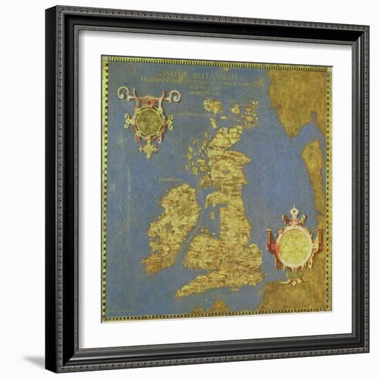 Map of the Sixteenth Century British Isles, from the "Sala Delle Carte Geografiche"-Stefano And Danti Bonsignori-Framed Giclee Print