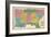 Map of the Southern States, c.1839-Samuel Augustus Mitchell-Framed Art Print