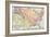 Map of the U.S. in 1792, Showing Colonial Claims on Oregon Territory-null-Framed Giclee Print