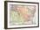 Map of the U.S. in 1792, Showing Colonial Claims on Oregon Territory-null-Framed Giclee Print