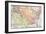 Map of the U.S. in 1792, Showing Colonial Claims on Oregon Territory-null-Framed Giclee Print