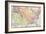 Map of the U.S. in 1792, Showing Colonial Claims on Oregon Territory-null-Framed Giclee Print