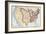 Map of the U.S. in 1803, Showing the Louisiana Purchase-null-Framed Giclee Print