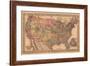 Map of the United States, c.1867-null-Framed Art Print