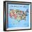 Map of the United States-Josefina-Framed Art Print