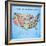 Map of the United States-Josefina-Framed Art Print