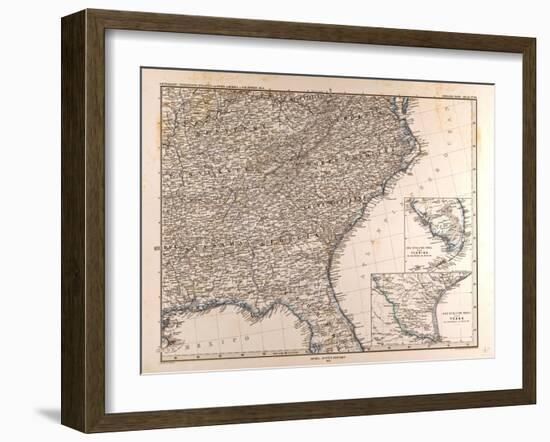 Map of the USA, 1872-null-Framed Giclee Print