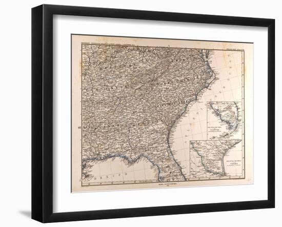 Map of the USA, 1872-null-Framed Giclee Print