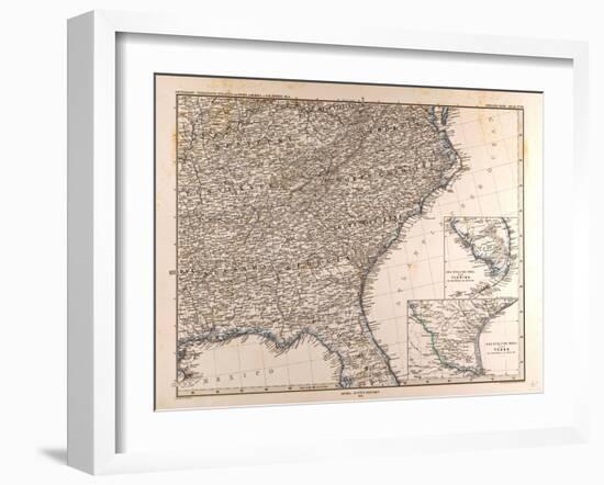 Map of the USA, 1872-null-Framed Giclee Print