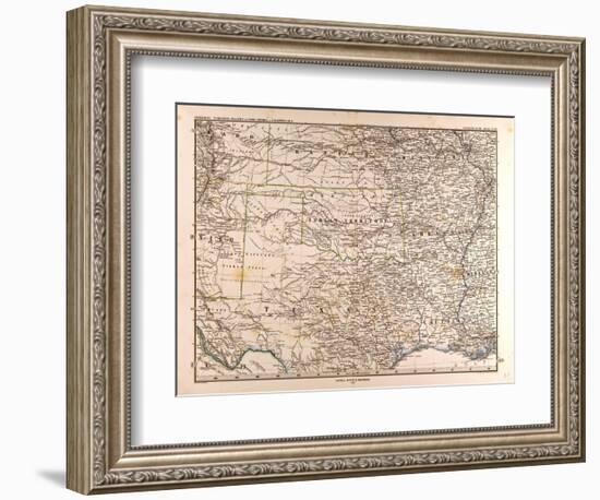 Map of the USA, 1872-null-Framed Giclee Print