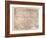 Map of the USA, 1872-null-Framed Giclee Print