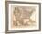 Map of the USA and Mexico, 1872-null-Framed Giclee Print