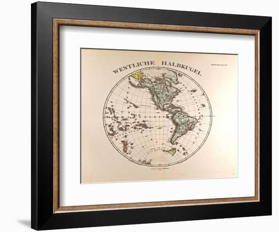 Map of the Western Hemisphere, 1872-null-Framed Giclee Print