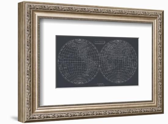 Map of the World, 1812 (chalkboard)-Aaron Arrowsmith-Framed Giclee Print