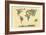 Map of the World 1998 3-Mark Ashkenazi-Framed Giclee Print