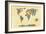 Map of the World 1998 3-Mark Ashkenazi-Framed Giclee Print