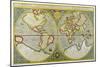 Map of the World by Gerhard Mercator-null-Mounted Art Print