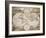 Map of the World, circa 1680-Frederick de Wit-Framed Giclee Print