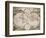 Map of the World, circa 1680-Frederick de Wit-Framed Giclee Print