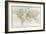 Map of the World: from R.H.Laurie's Atlas, 1852-null-Framed Giclee Print