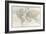 Map of the World: from R.H.Laurie's Atlas, 1852-null-Framed Premium Giclee Print