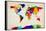 Map of the World Map-Michael Tompsett-Framed Stretched Canvas