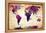 Map of the World Vintage-Mark Ashkenazi-Framed Premier Image Canvas