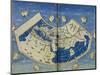 Map of the World with the Twelve Winds-Ptolemy-Mounted Giclee Print