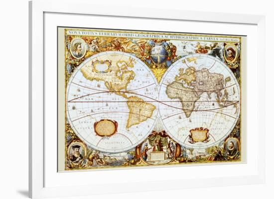 Map of the World-null-Framed Art Print